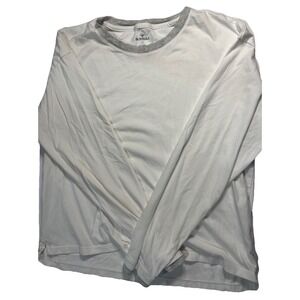 Size Medium Long Sleeve Bombas T-shirt With Gray Accents On Collar And Sleeves